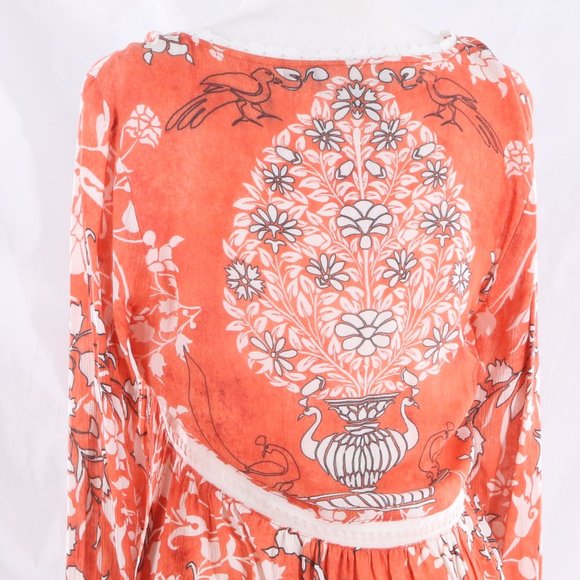 HEMANT & NANDITA Floral Women’s Blouse Top - Picture 4 of 8